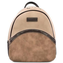 БЪЛГАРСКА ДАМСКА РАНИЦА-C1316-БЕЖОВО-КАФЯВА