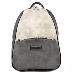 БЪЛГАРСКА ДАМСКА РАНИЦА-C1323-ЧЕРНО-СИВА